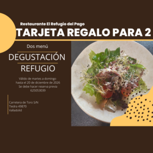 Regala Menú Refugio para 2 personas